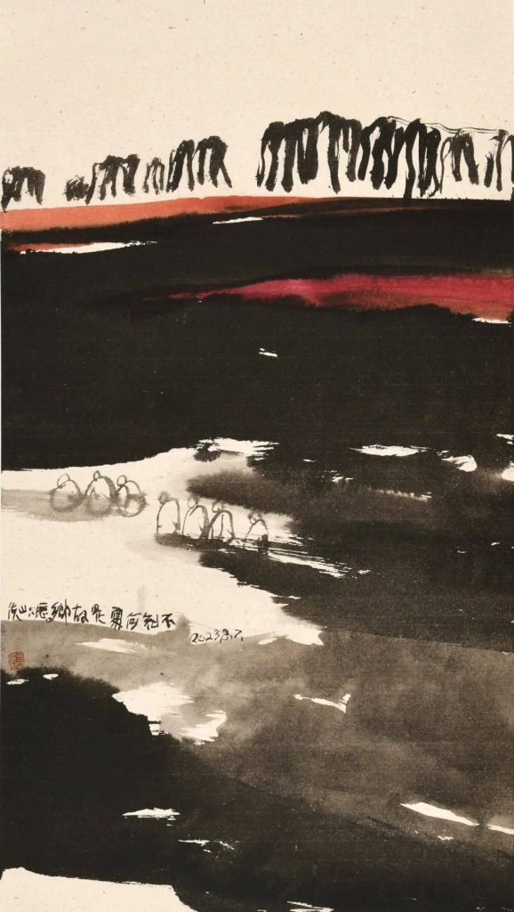 《不知何處是故鄉》73x43cm